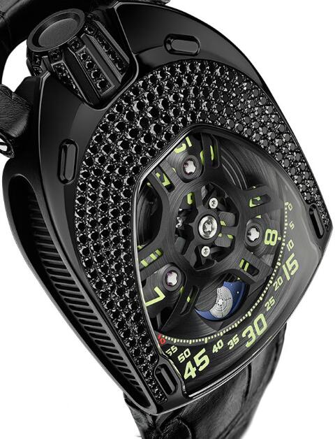 Urwerk Watch Replica 106 collection UR-106 Black Lotus